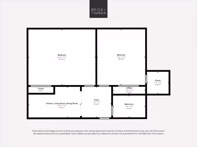 2 Bedroom 2 Bath 302 floor plan